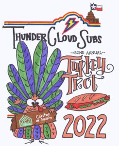 ThunderCloud Subs 2022 Turkey Trot illustrated poster