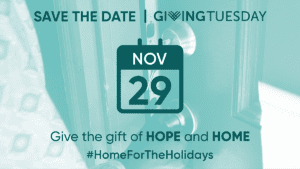 GivingTuesday Nov 29, Home for the Holidays