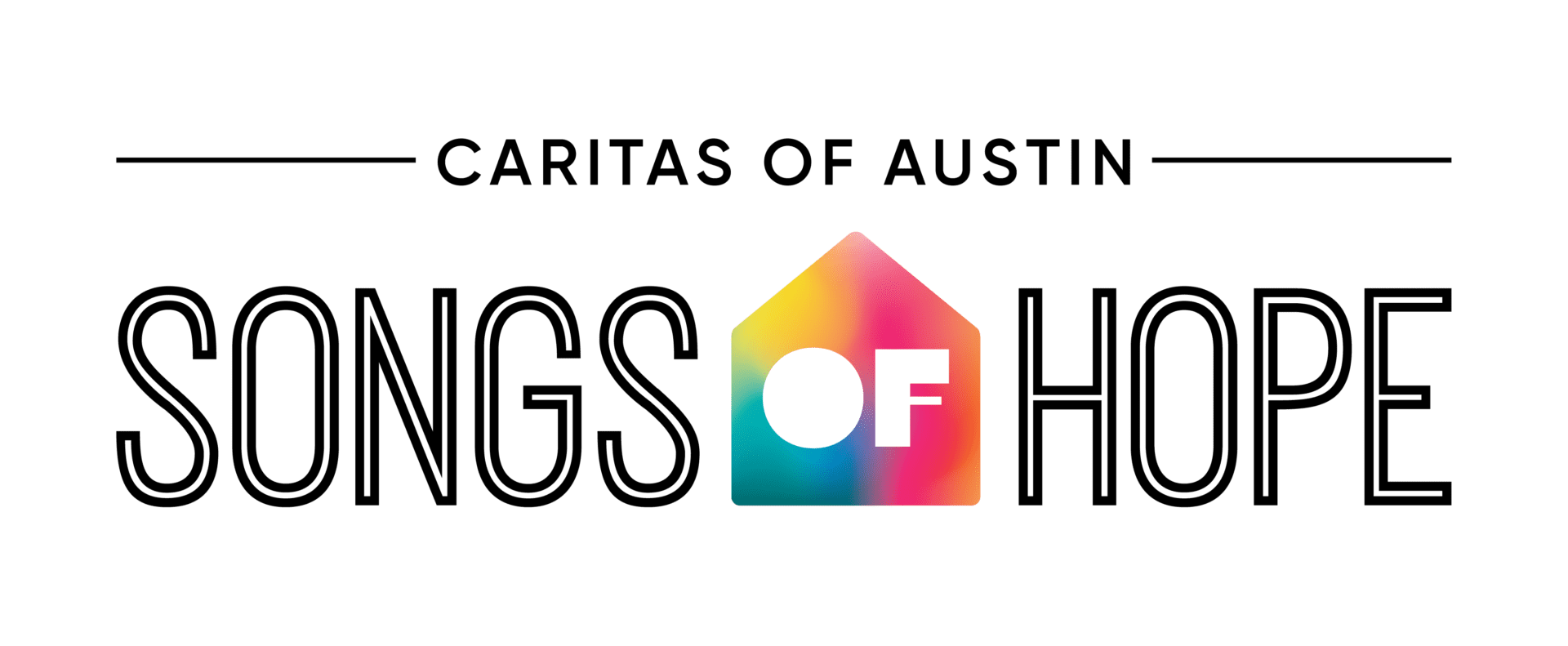 Songs of Hope logo with colorful house