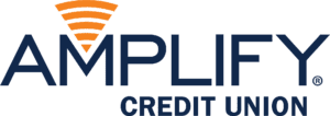 Amplify Credit Union logo with orange signal
