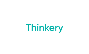 Thinkery teal logo on white background