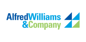 Alfred Williams & Company logo on black background