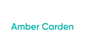 Turquoise name text on white background