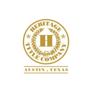 Heritage Title Company gold logo, Austin Texas