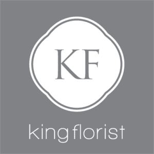 KF monogram inside scalloped seal, King Florist