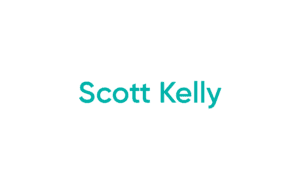 Centered teal text on white background