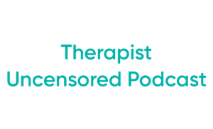 Therapist Uncensored Podcast teal logo