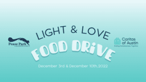 Light & Love food drive poster with logos