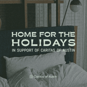 Home for the Holidays poster Caritas of Austin