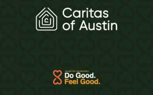 Caritas of Austin and Austin Subaru logos