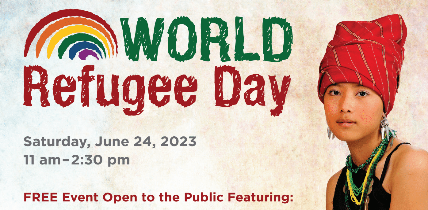 World Refugee Day poster with young person
