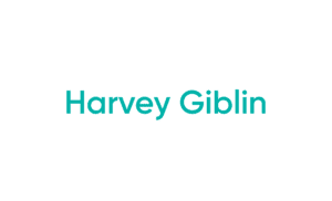 Teal name text on white background
