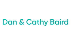 Teal text showing names on white background