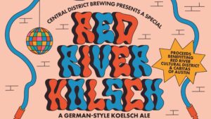 Retro Red River Koelsch beer label