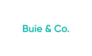 Buie & Co. teal logo on white