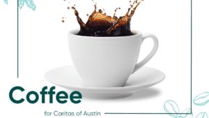 Coffee splash in white cup and saucer
