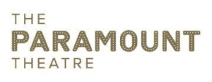 Paramount Theatre logo with dotted marquee letters