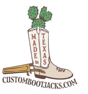 Cowboy boot with cactus and Made in Texas