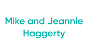 Teal names on white background