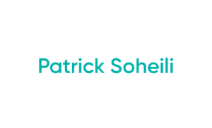 Centered teal text on white background