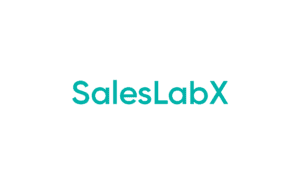SalesLabX turquoise logo on white background