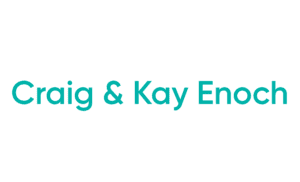 Craig and Kay Enoch teal text logo