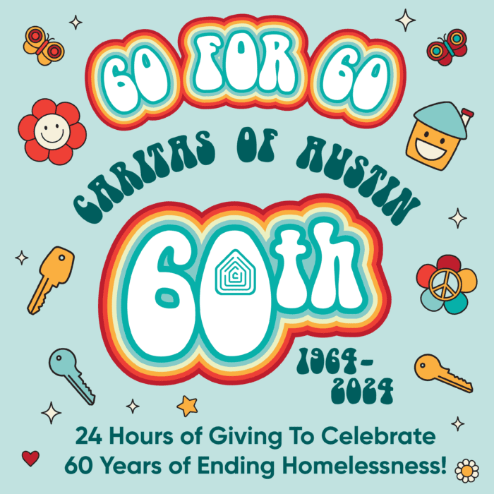 Caritas of Austin 60th anniversary poster