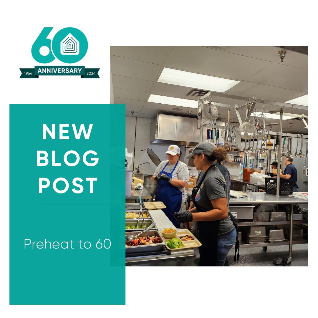 Staff preparing meals in commercial kitchen