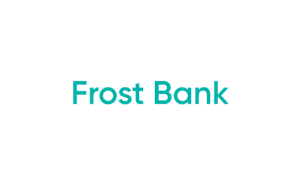 Frost Bank teal logo on white background