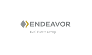 Endeavor Real Estate Group logo, gray and gold