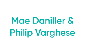 Mae Daniller and Philip Varghese teal names