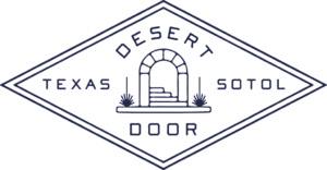 Desert Door Texas Sotol logo with arch