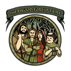 Sherwood Forest Faire group of medieval characters