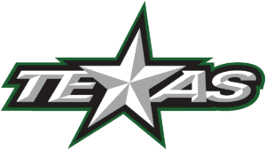 Texas Stars logo with silver star