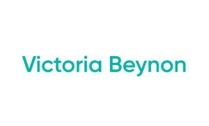 Turquoise text logo on white background