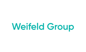 Weifeld Group teal logo on white background