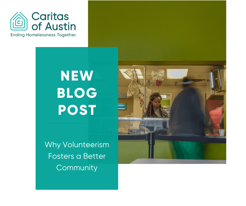 Volunteers serving food in community kitchen