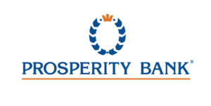 Prosperity Bank logo with wreath and crown