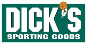 Dick's Sporting Goods logo with basketball