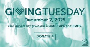 Giving Tuesday 2025 donation graphic showing keys